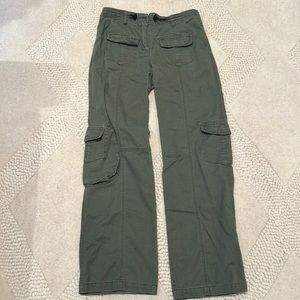 Brandy Melville Green Y2K Cargo Pants